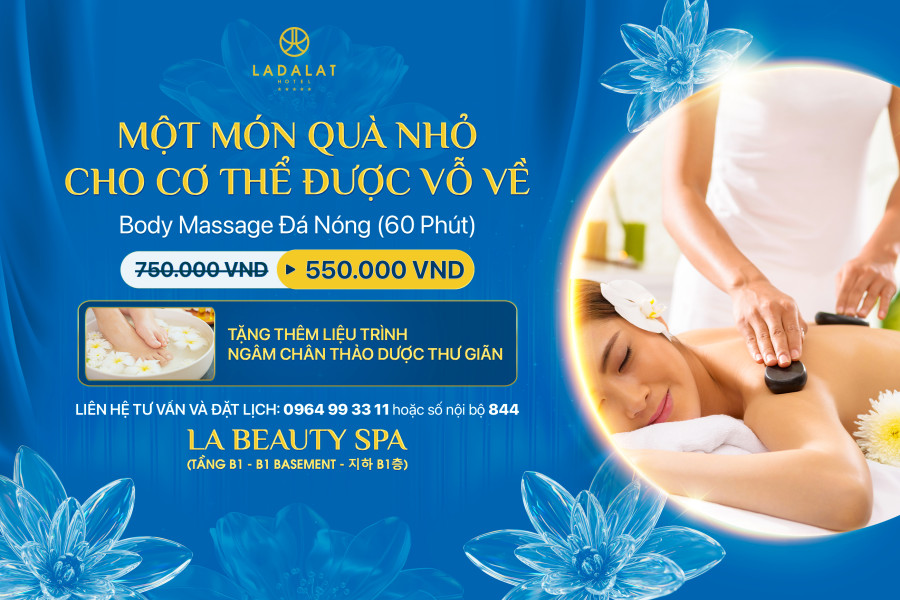 MÓN QUÀ NHỎ TỪ LA BEAUTY SPA & LADALAT HOTEL