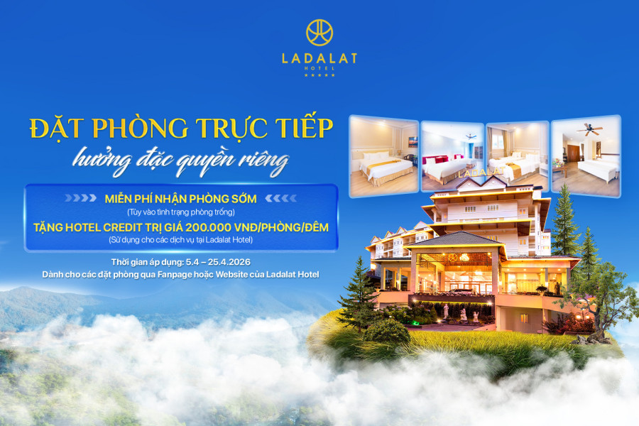 ĐẶT PHÒNG TRỰC TIẾP – HƯỞNG ĐẶC QUYỀN RIÊNG